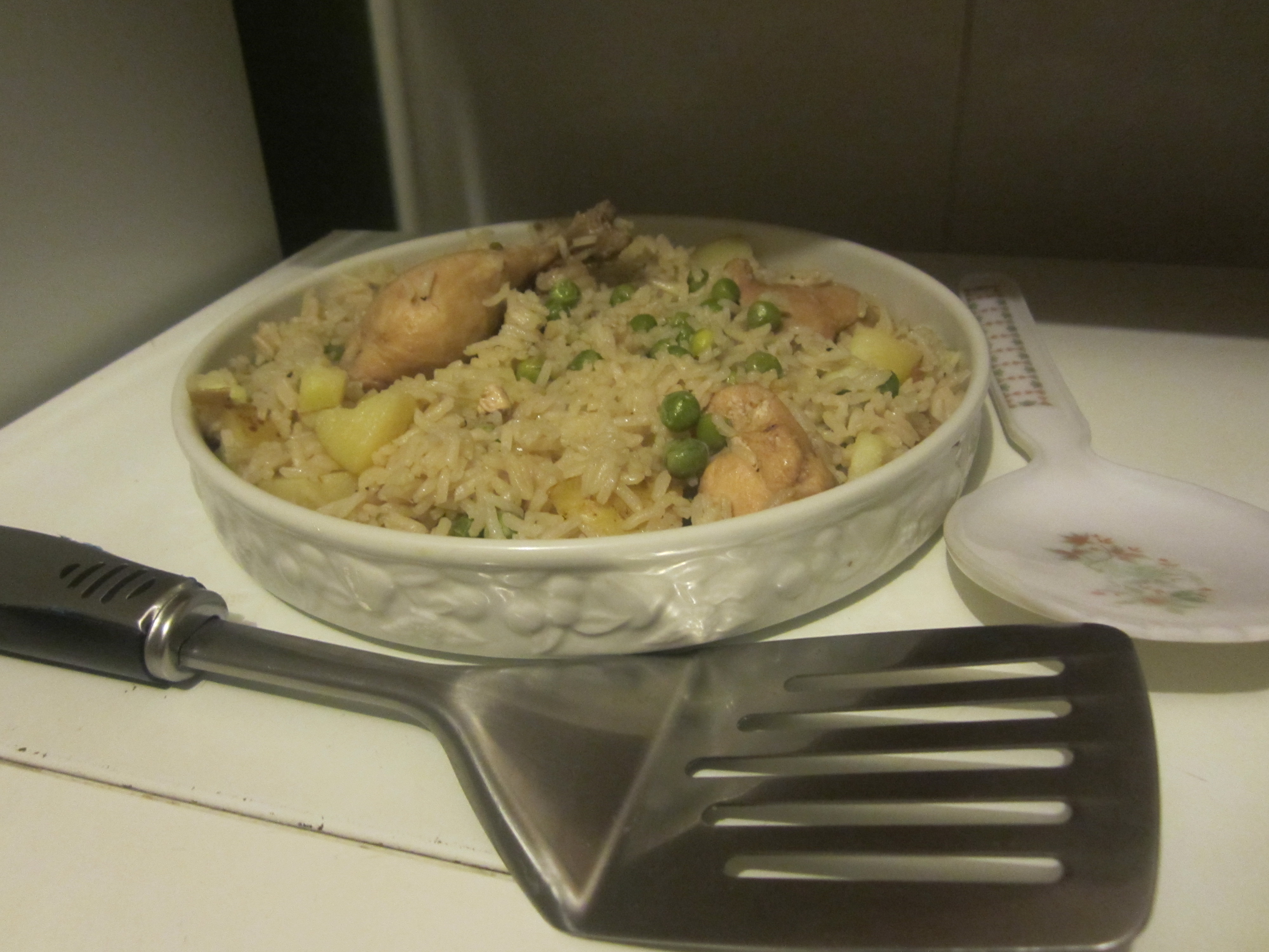 typical Serving Spoons at Asian Iftar. I take two. This is what we had at the ED Unit.