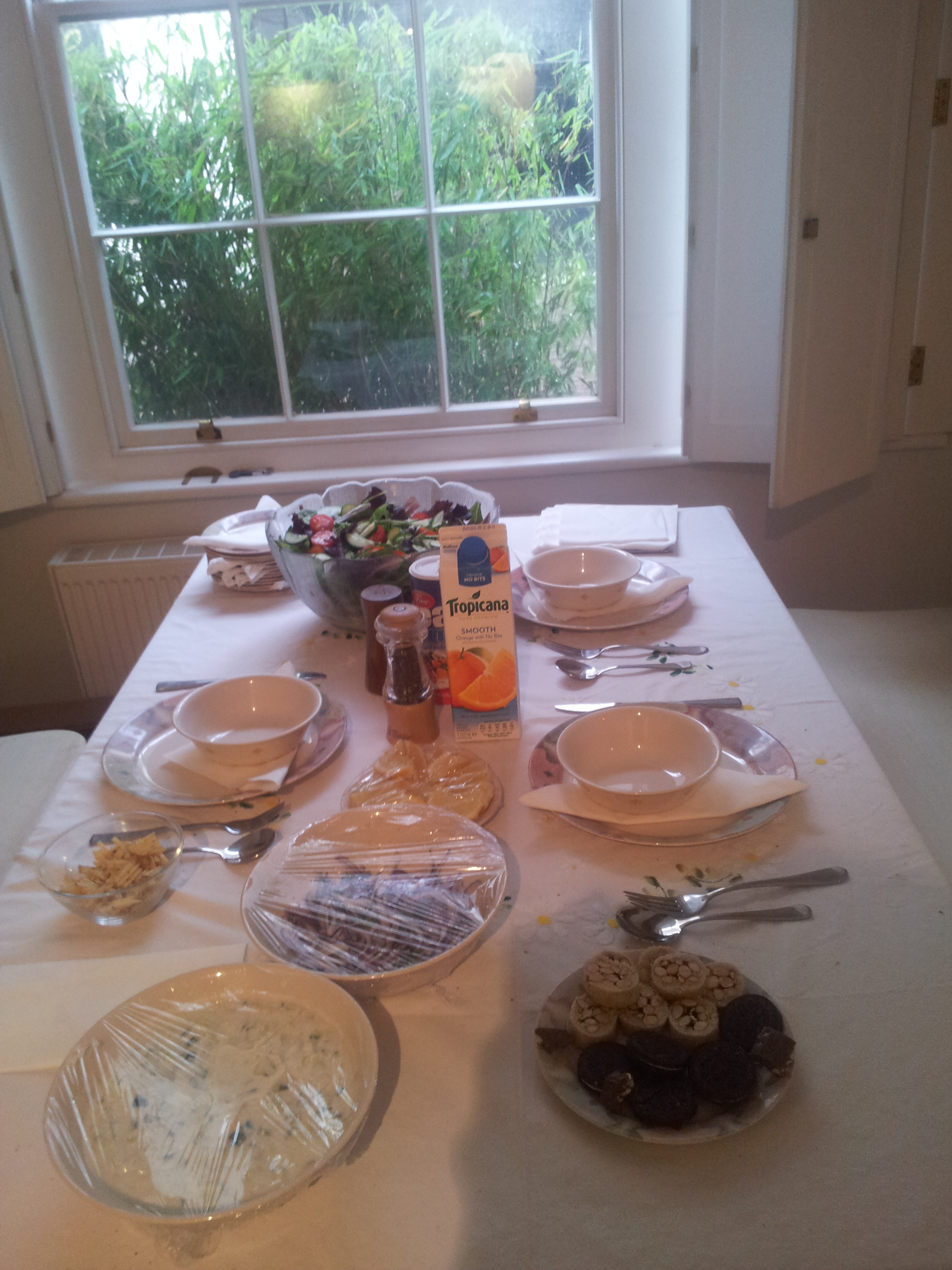 Just an Example of a Buffet Table- Scan the Table and then select your Food