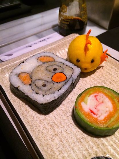 I love Sushi- My lunch Sushi Mori Cairo Egypt