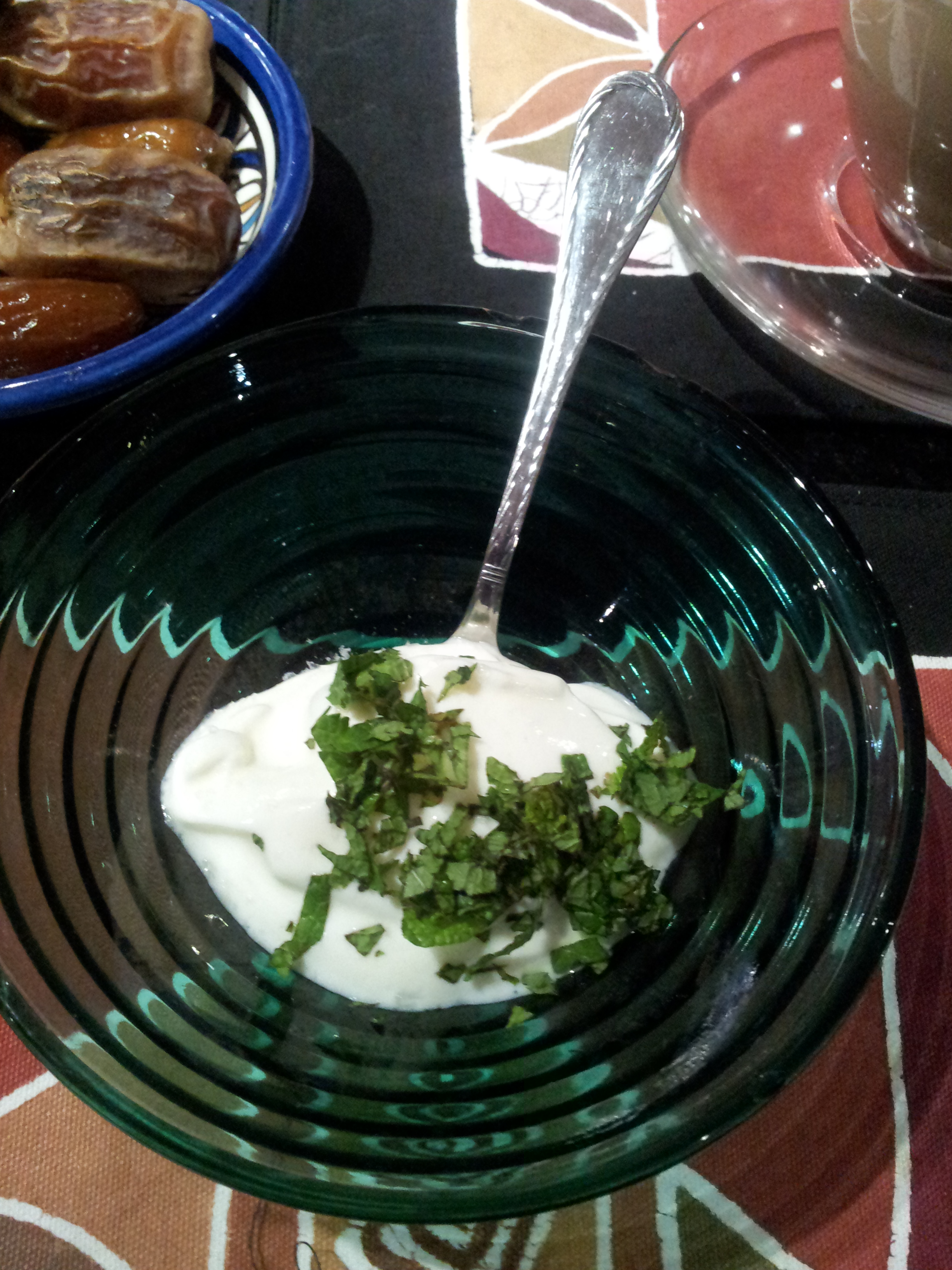 Starting Your Meal with Yogurt and Fresh Mint
