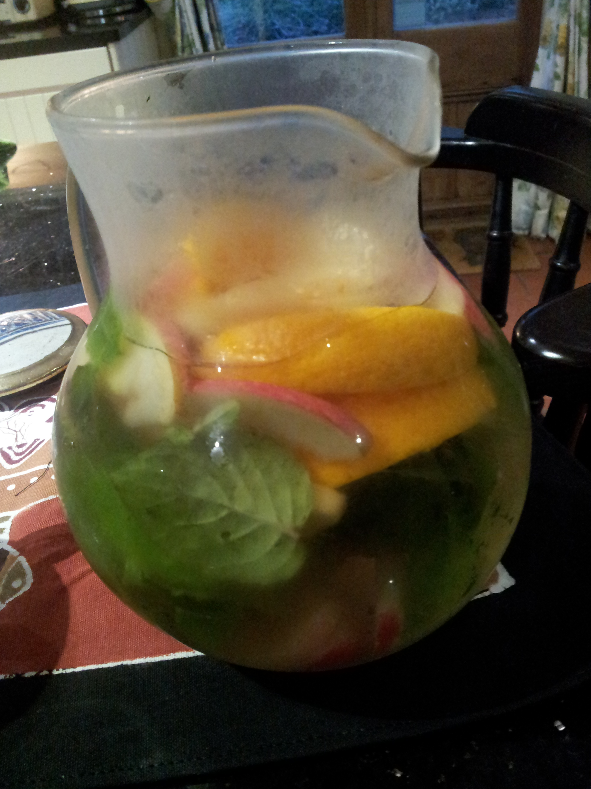 Fruit Infused Water with Garden Mint- Blessed Iftar