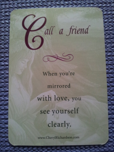 Positive Affirmation Card from Yoga Session